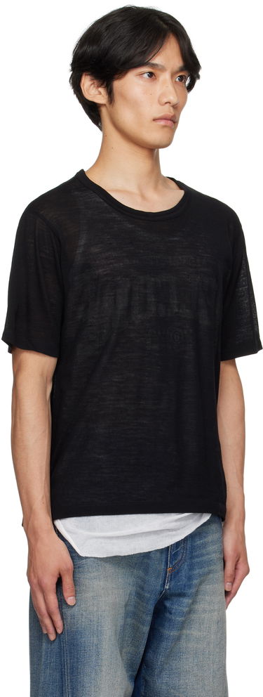 T-paita Maison Margiela MM6 Maison Margiela 'Welcome' Print T-Shirt Harmaa | SH0GC0055 M20123, 4