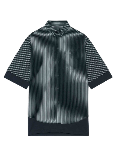 Paita Balenciaga BB Icon Layered Shirt Musta | 690394TJM191269