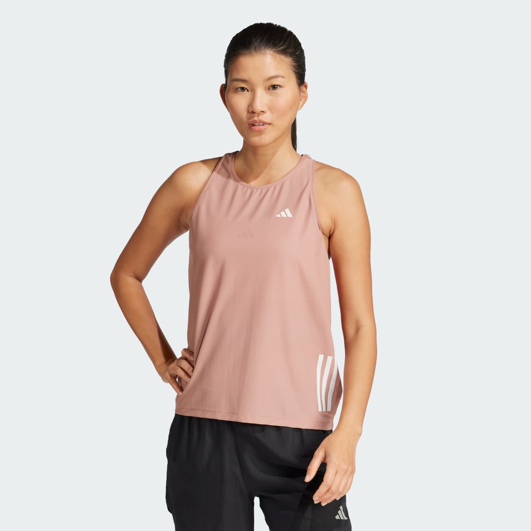Tankkitoppi adidas Performance Running Tank Top Vaaleanpunainen | JD4144, 0