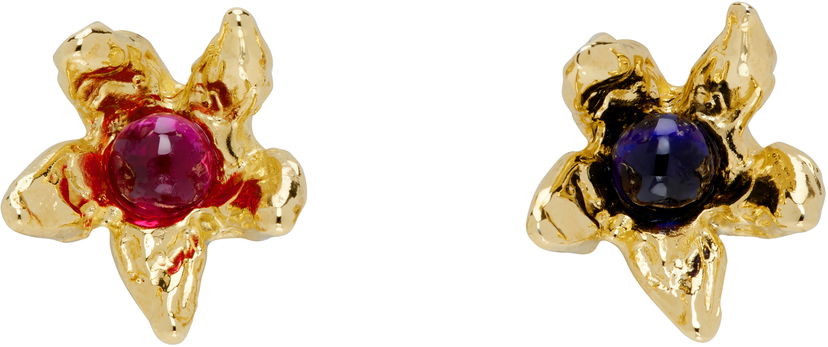 Korvakorut Chopova Lowena Chopova Lowena Claw Flower Stud Earrings Monivärinen | 6572