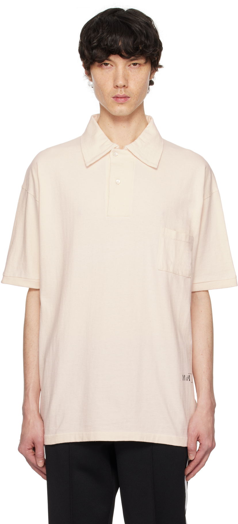 Poolopaita Maison Margiela Maison Margiela Printed Polo Beige | S50GL0060 M20061