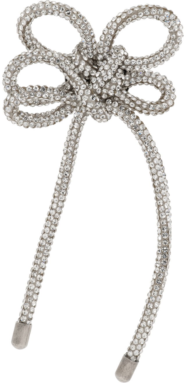 Korvakorut Acne Studios Crystal Cord Single Clip-On Earring Harmaa | C50427-
