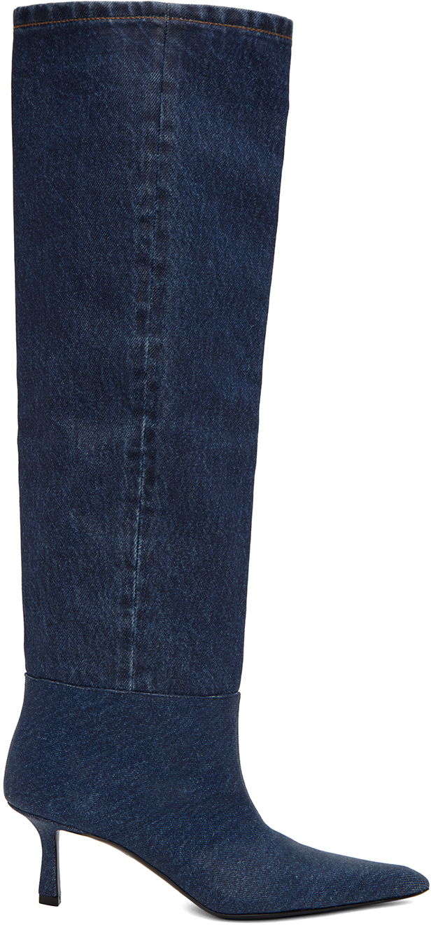Tennarit ja kengät Alexander Wang Alexander Wang Slouch Knee-High Boots Sininen | 30223B022
