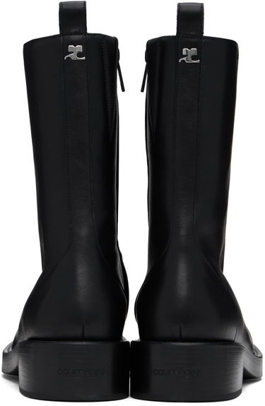 Tennarit ja kengät Courrèges Leather Rider Boots Musta | VESSAB012CR0068, 1