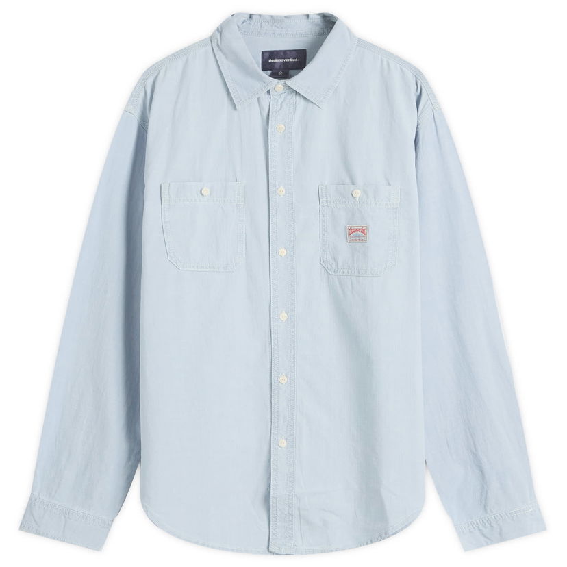 Paita thisisneverthat Thisisneverthat Chambray Shirt, Size Small Sininen | TN251WSHTL01-BLUE