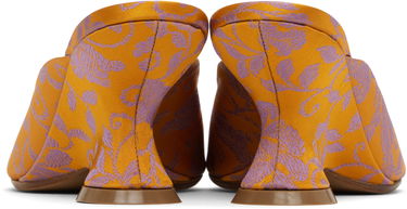 Kengänhoito Dries Van Noten Dries Van Noten Open-Toe Jacquard Mules Oranssi | WS251-1561-730, 1