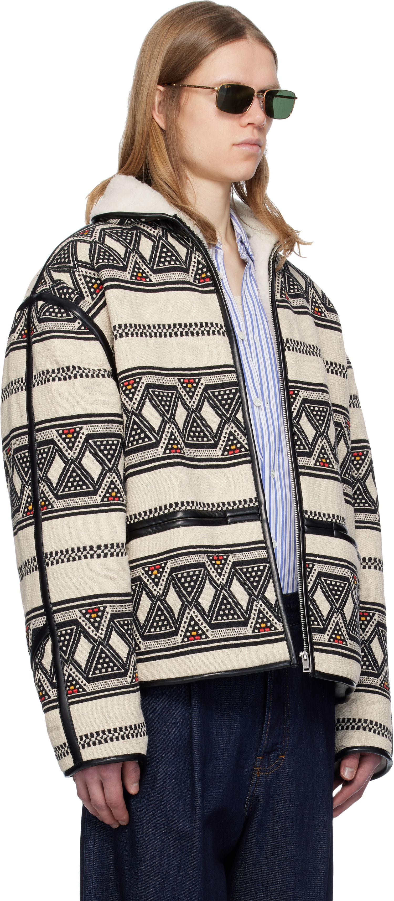 Takki ISABEL MARANT Isabel Marant Nelkis Patterned Jacket Beige | 25PVE0274HB-C1D03H, 1