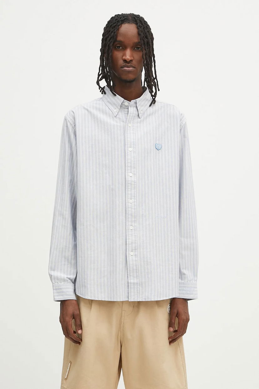 Paita Human Made Human Made Striped Relaxed Button-Down Shirt Sininen | HM29SH011