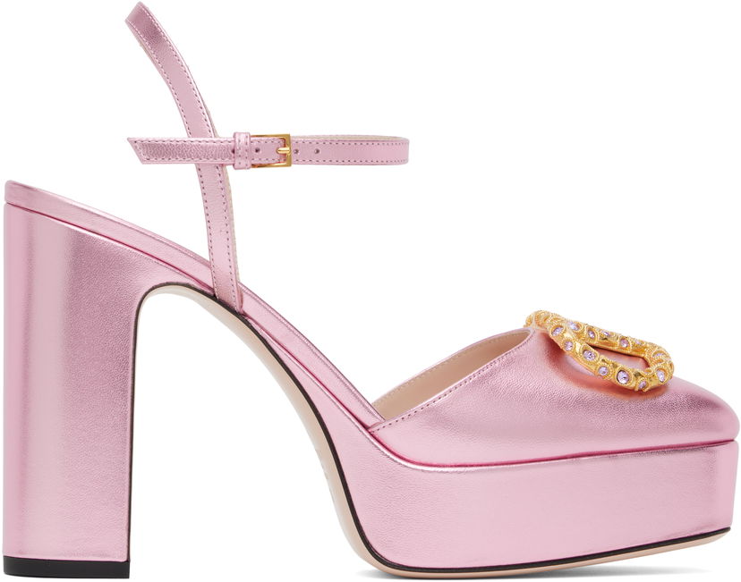 Tennarit ja kengät Valentino Garavani VLogo Signature Platform Heels Vaaleanpunainen | 6W2S0LF8LUY