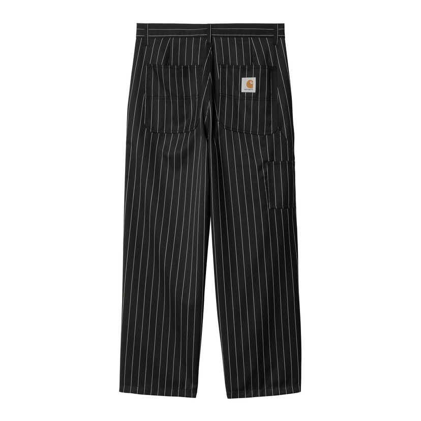 Housut Carhartt WIP Striped Relaxed Fit Workwear Pants Musta | I034438_9