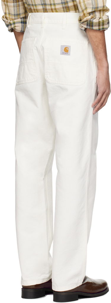 Housut Carhartt WIP Simple Canvas Trousers Valkoinen | I031220, 2
