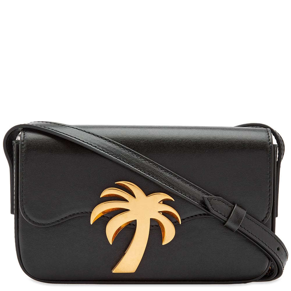 Olkalaukku Palm Angels Baguette Palm Bag Musta | PWNQ012F22LEA0011076, 0