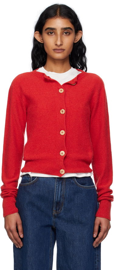 Villapaita Baserange Baserange Tier Cardigan Punainen | PUTC-RC-AU25, 0