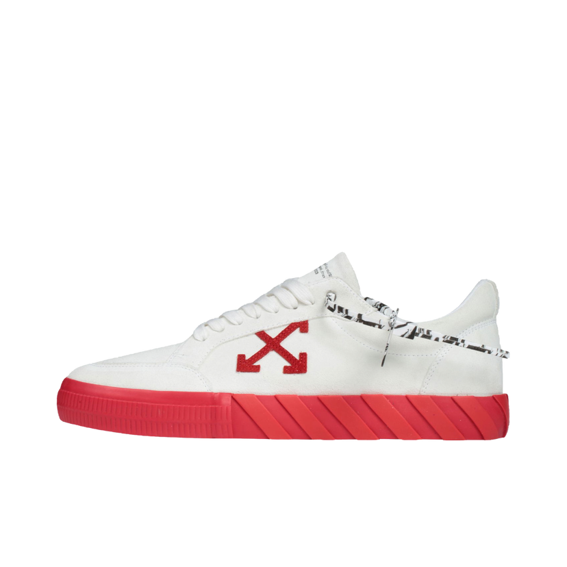 Tennarit ja kengät Off-White Low Vulc "White Red" Punainen | OMIA085F20LEA0050125