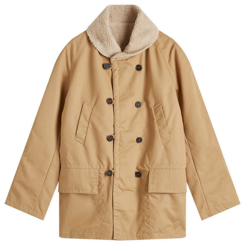 Takit Universal Works Reversible Mackinaw Jacket Beige | 31107-SND