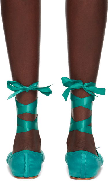 Vaatteet Repetto Repetto Sophia Ballerina Flats Vihreä | V4109SAT, 1