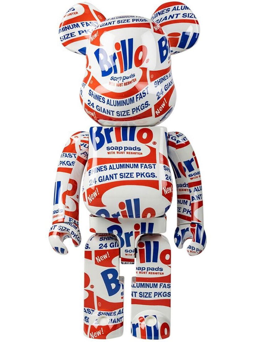 Keräilykelpoinen Medicom Toy Andy Warhol "Brillo" BE@RBRICK figure - White Monivärinen | MEDI010519619601