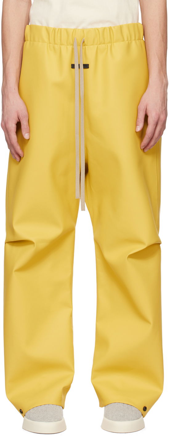 Housut Fear of God Yellow Rubberized Trousers Keltainen | FG840-318RUB