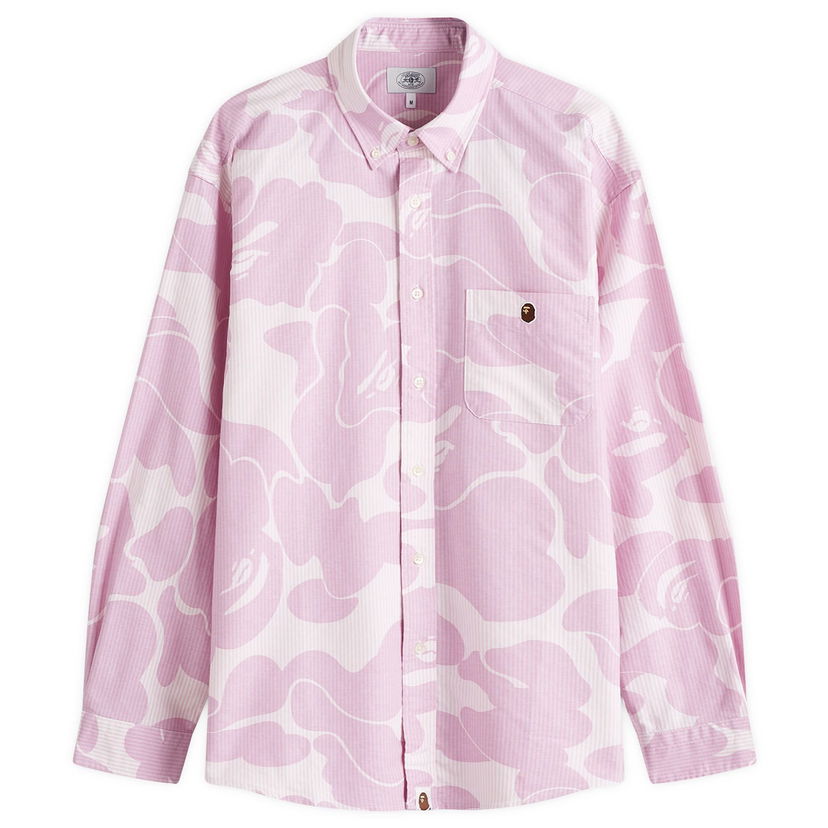 Paita BAPE Bathing Ape Camo Button Down Shirt Vaaleanpunainen | 001SHK801003M-PNK