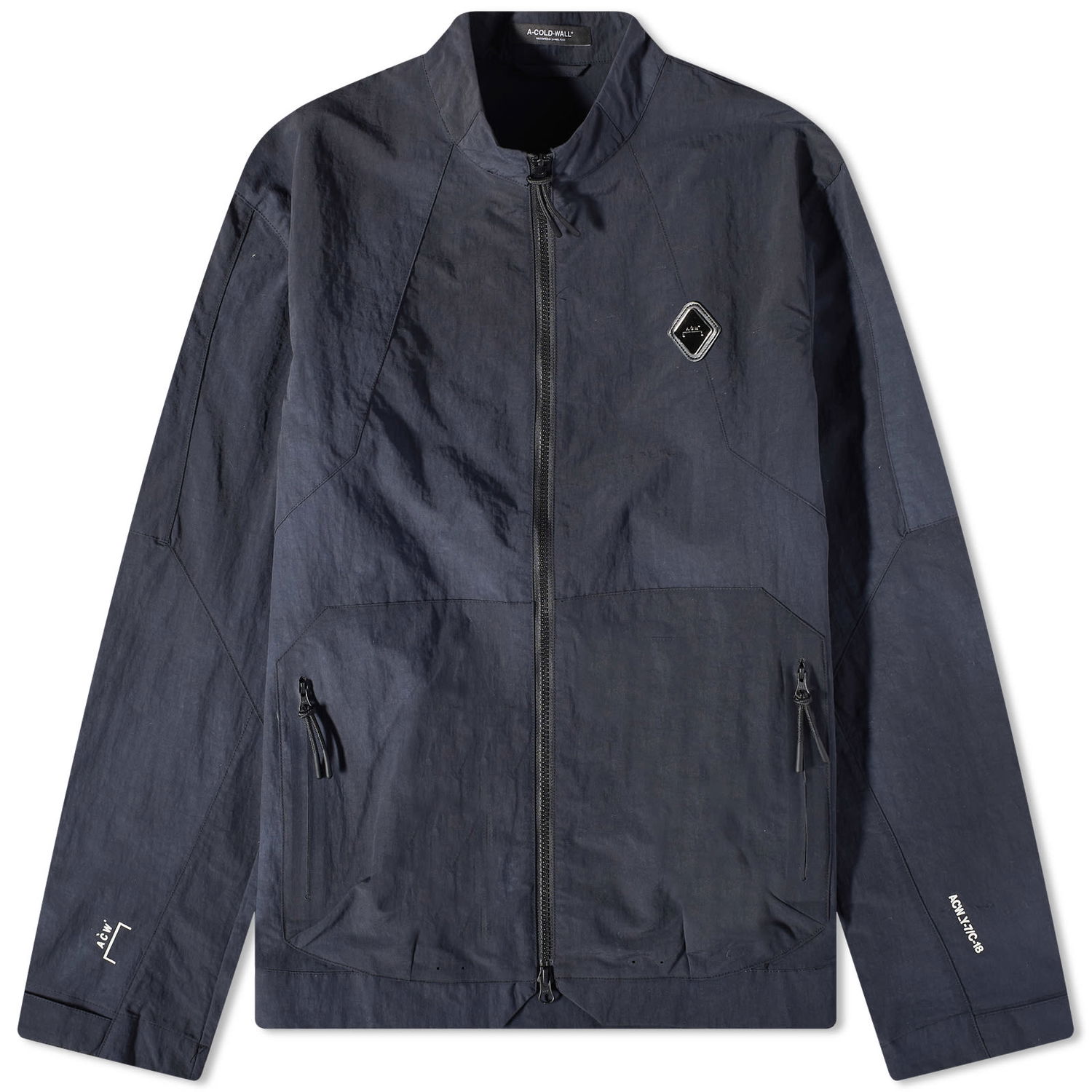 Takki A-COLD-WALL* Irregular Dye Overshirt Tummansininen | ACWMSH085-GR, 0