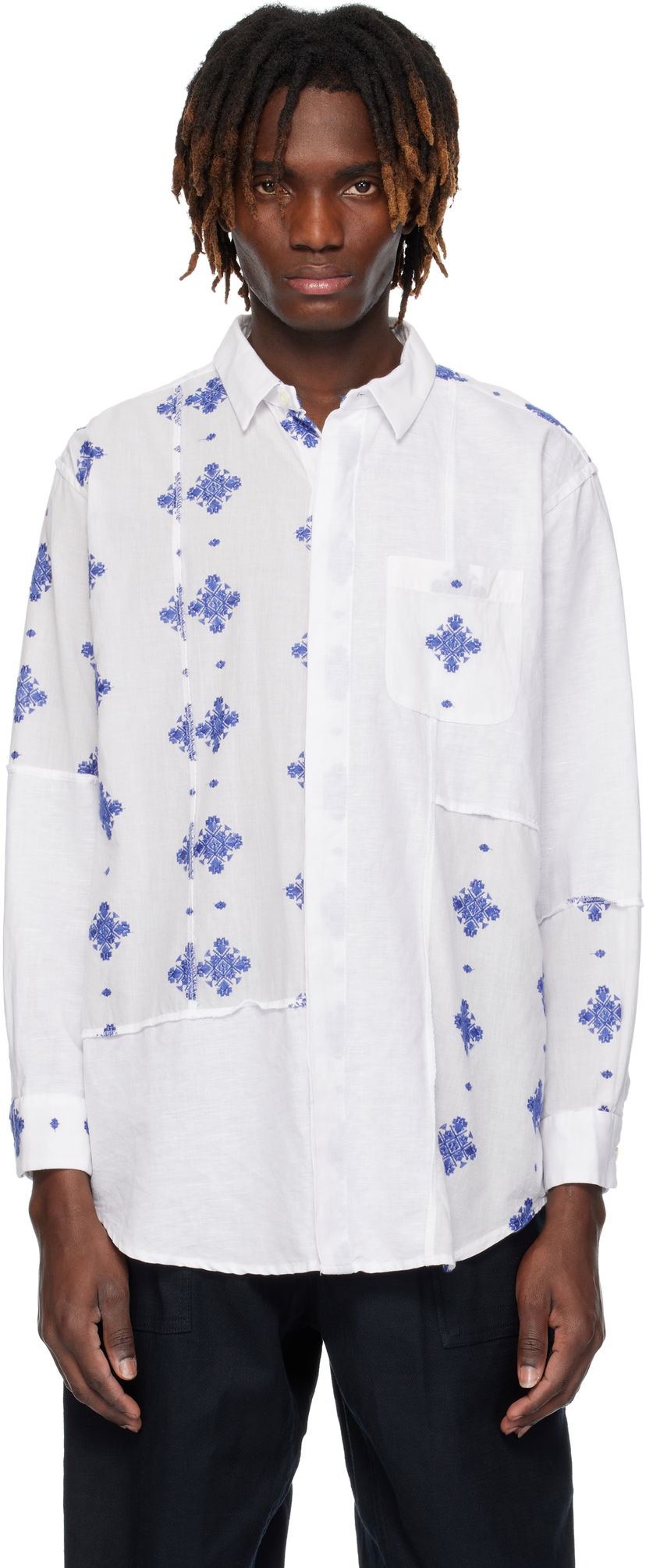 Paita Engineered Garments Engineered Garments Short Collar Shirt Valkoinen | 25S1A017