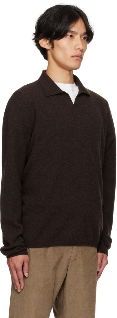Villapaita The Row The Row Franz Knit Polo Ruskea | 1015-Y556, 1
