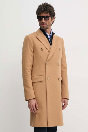 Takit Paul Smith Paul Smith Double-Breasted Wool Coat Beige | M1R.224P.N00110, 1