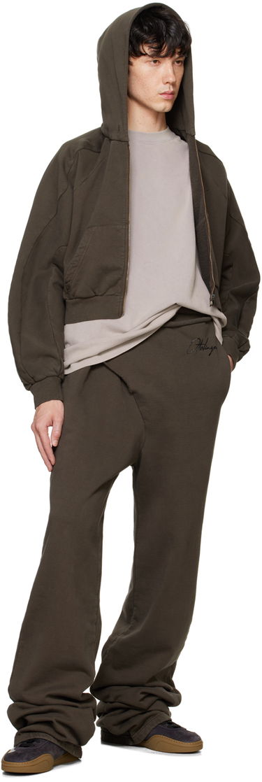 Huppari Ottolinger Ottolinger Multiline Zip Up Cropped Hoodie Vihreä | 1150202521, 3