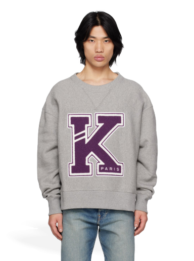 Huppari KENZO Paris Varsity Sweatshirt Harmaa | FD55SW4944MB