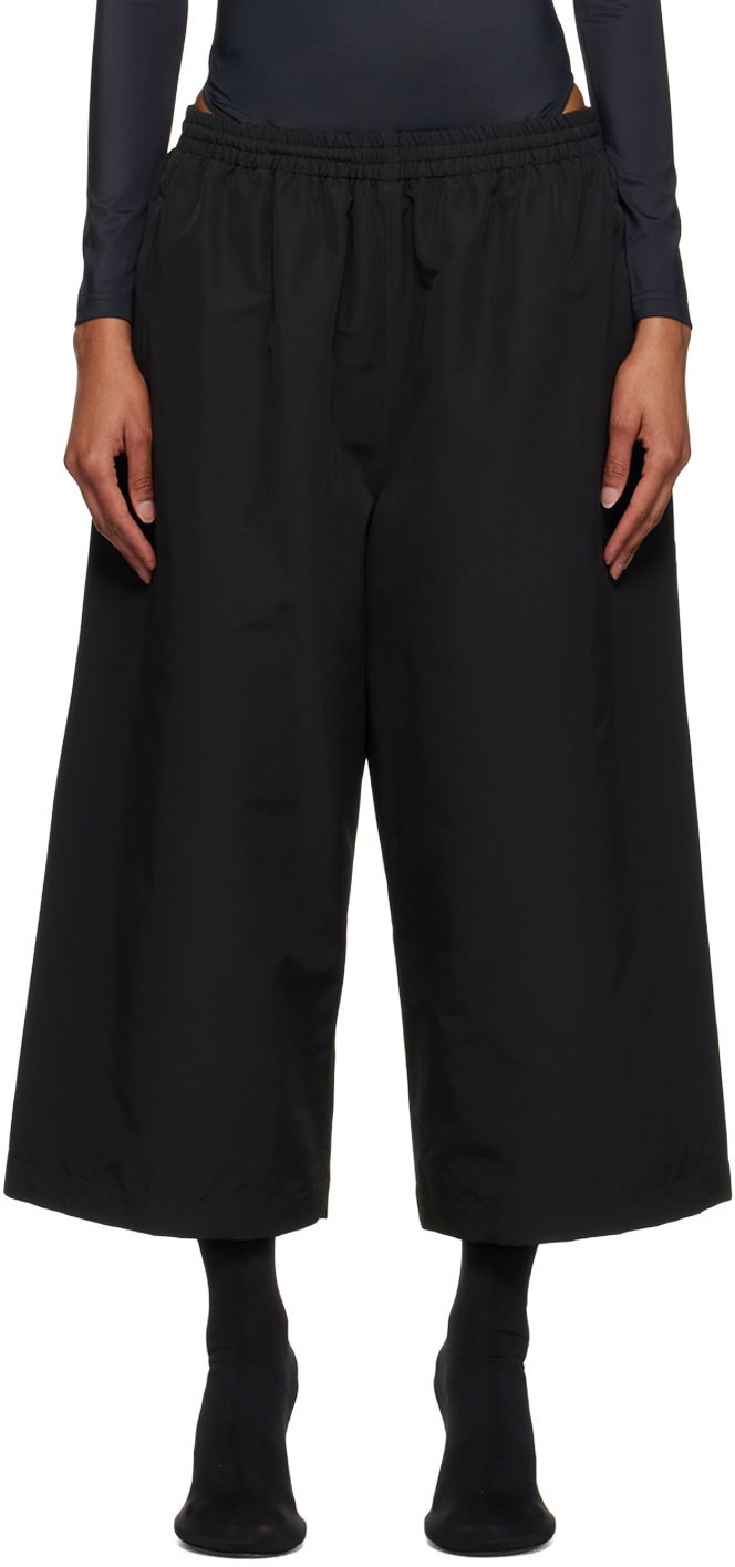 Shortsit Balenciaga Elasticized Shorts Musta | 746515 TMO17, 0