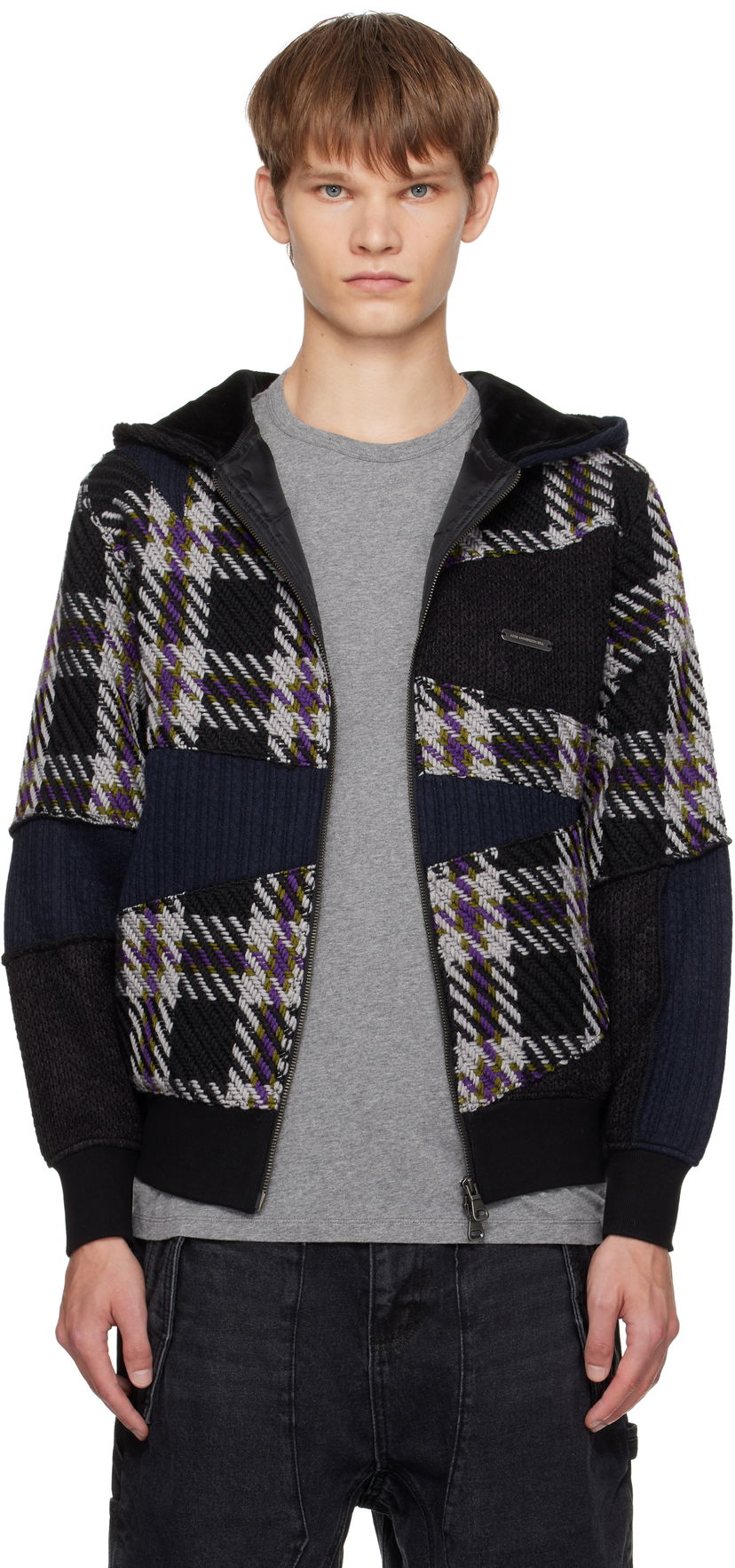 Huppari Andersson Bell Andersson Bell Patchwork Zip-Up Hoodie Monivärinen | atb1343u