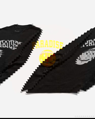 Huppari PARADIS3 Smiley Jesus Crewneck Sweatshirt Musta | PASMILEYCREW 1, 0