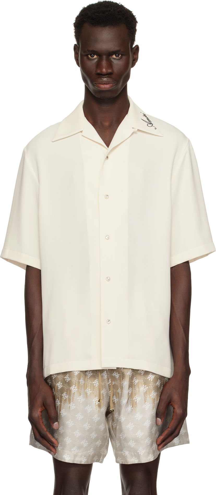 Paita AMIRI Amiri Camp Shirt Valkoinen | AMSTCA1127