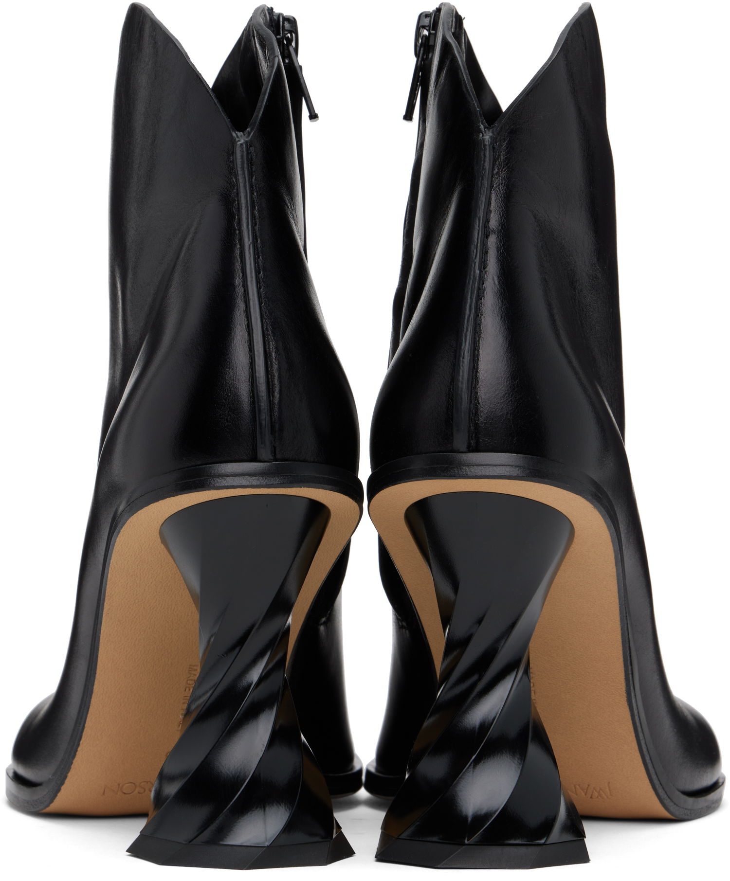 Vaatteet JW Anderson JW Anderson Twisted Heel Ankle Boots Musta | ANW43211A, 1