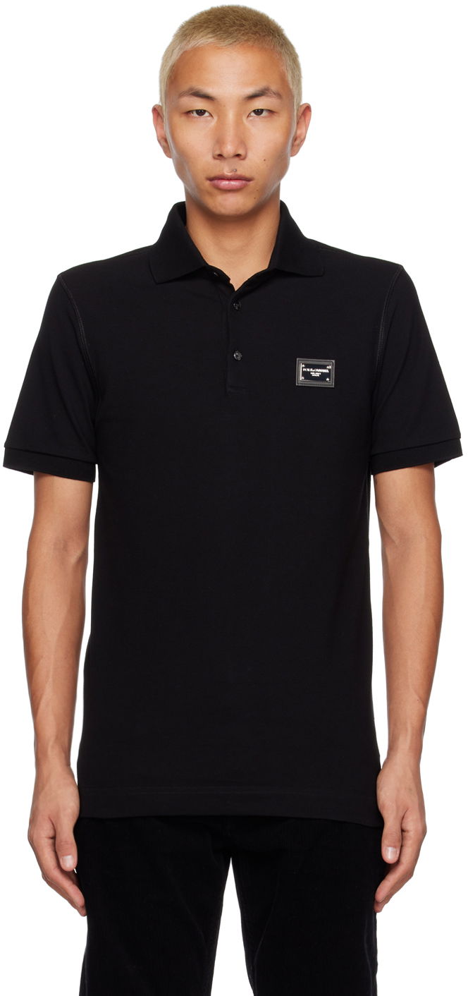 Poolopaita Dolce & Gabbana Black Tag Polo Musta | G8PL4TG7F2H