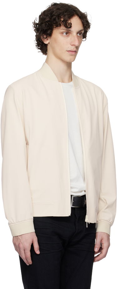 Bomber-takki BOSS Performance-Stretch Water-Repellent Jacket Valkoinen | 50545795, 1