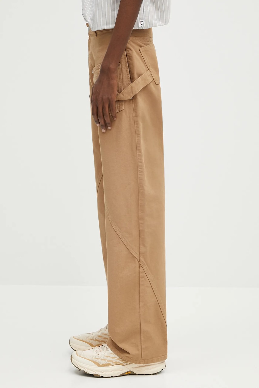 Cargo housut JW Anderson JW Anderson Twisted Workwear High Waist Wide Leg Pants Beige | TR0405.PG1744.130, 1