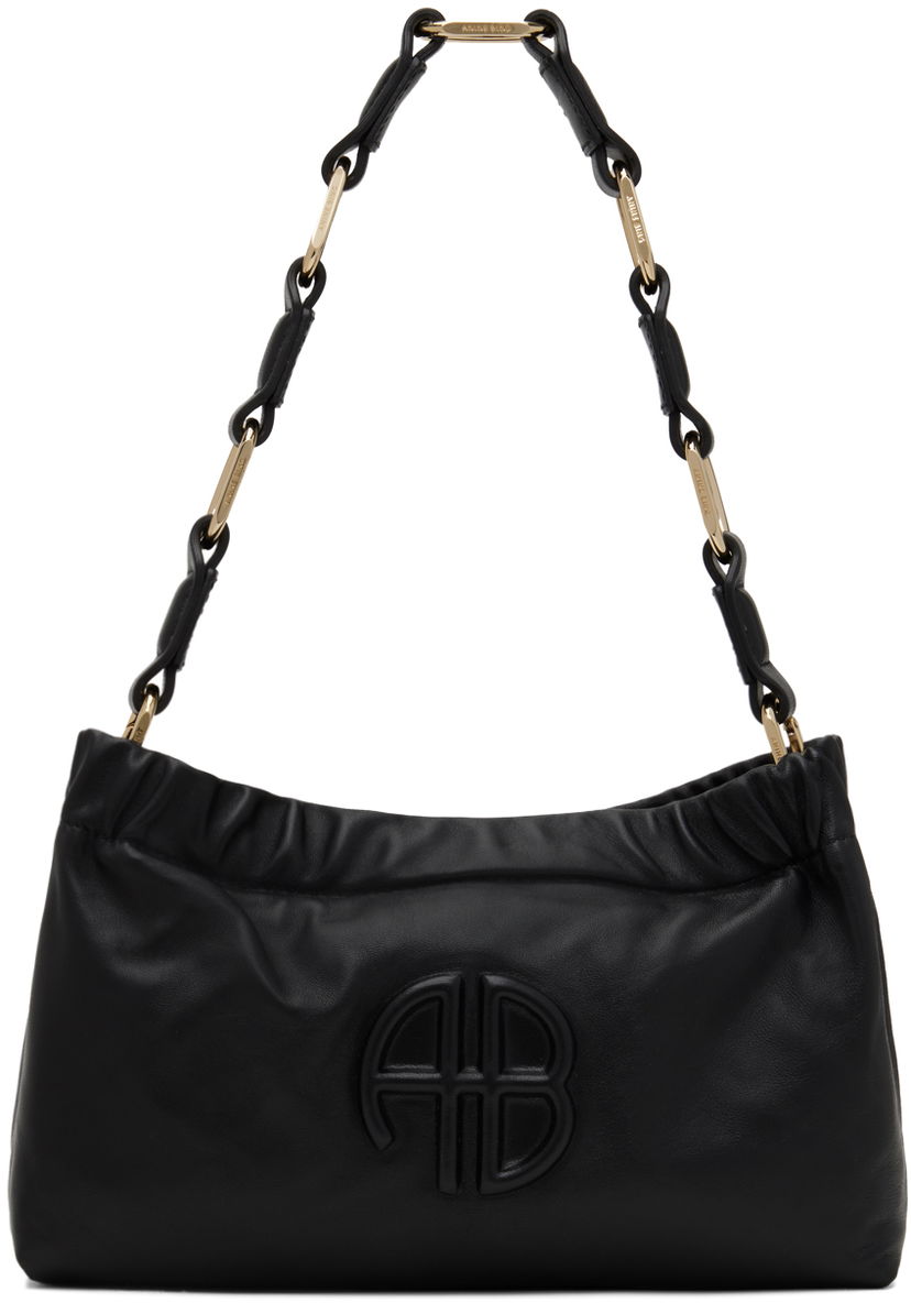 Olkalaukku Anine Bing Small Kate Leather Shoulder Bag Musta | A-13-1214-000