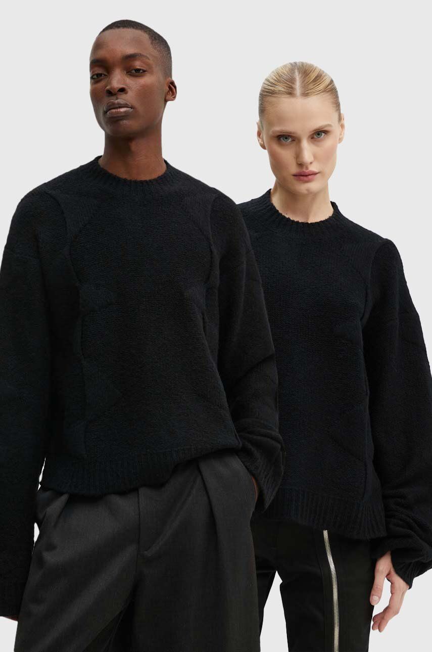 Villapaita HELIOT EMIL Black Warm Wool Sweater Musta | PREAW24.M.07.063.BLK01, 0