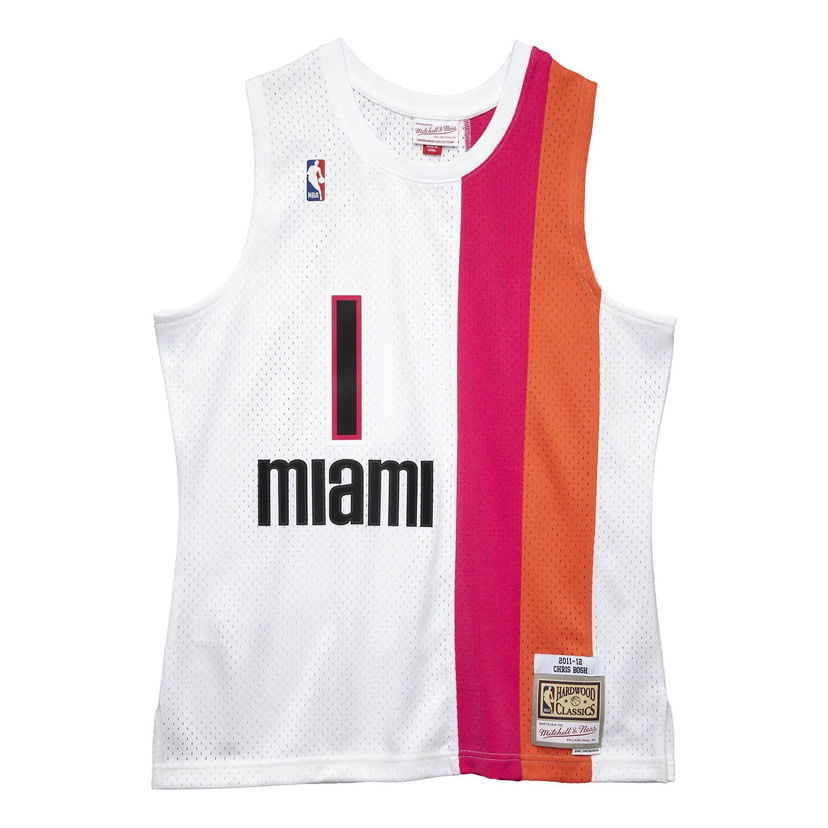 Tankkitoppi Mitchell & Ness NBA Miami Heat 2011-12 Swingman Jersey Valkoinen | SMJYGS20056-MHEWHIT11CBO