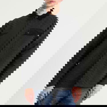 Paita Barbour Heritage + Silverbay OS Twill Overshirt, Size Large Musta | MOS0438BK31, 2