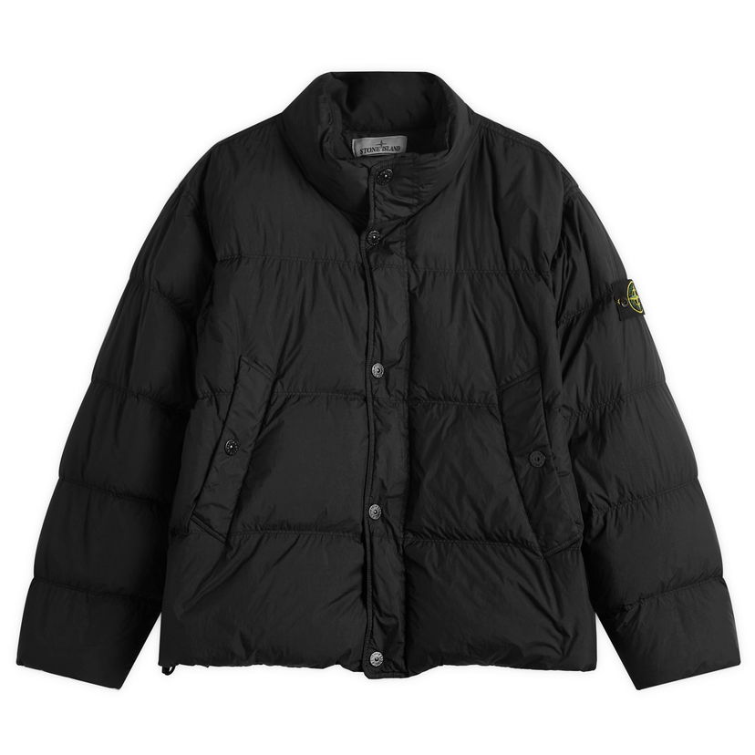 Puffer takki Stone Island Crinkle Reps Nylon Down Jacket, Size Large Musta | K2S154100010-V0029