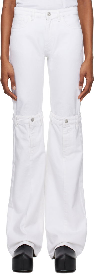 Jeans Coperni Open Knee Jeans Valkoinen | COPP55251, 0