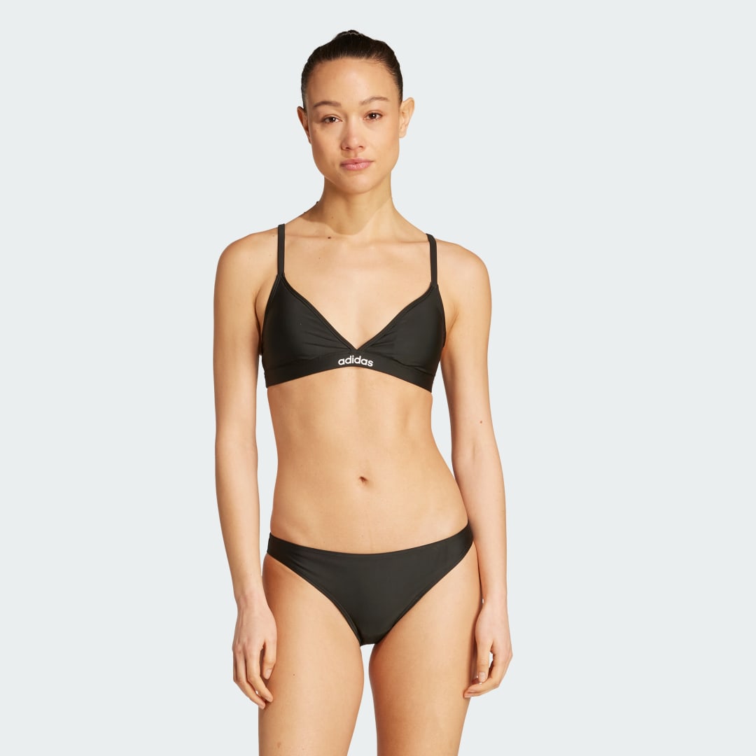Uimapuvut adidas Performance Adjustable Triangle Bikini Top and Bottoms Musta | JM8159, 0