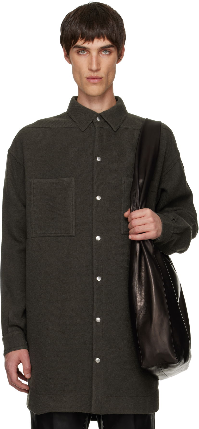 Paita Rick Owens Concordians Oversized Outershirt Vihreä | RU02E1739 WBD