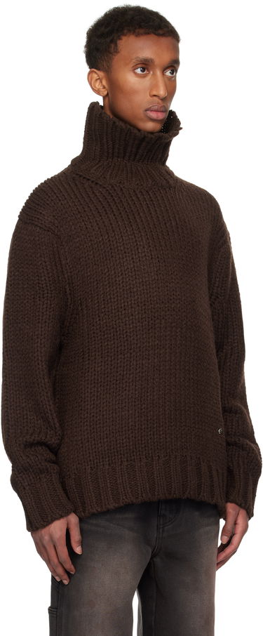 Villapaita We11done We11done Chunky Turtleneck Sweater Ruskea | WD-KT3-24-651-U-BR, 1