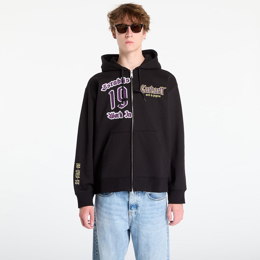 Huppari Carhartt WIP Sweatshirt Hooded Dual Sweat Jacket UNISEX Musta | I035611.89XX