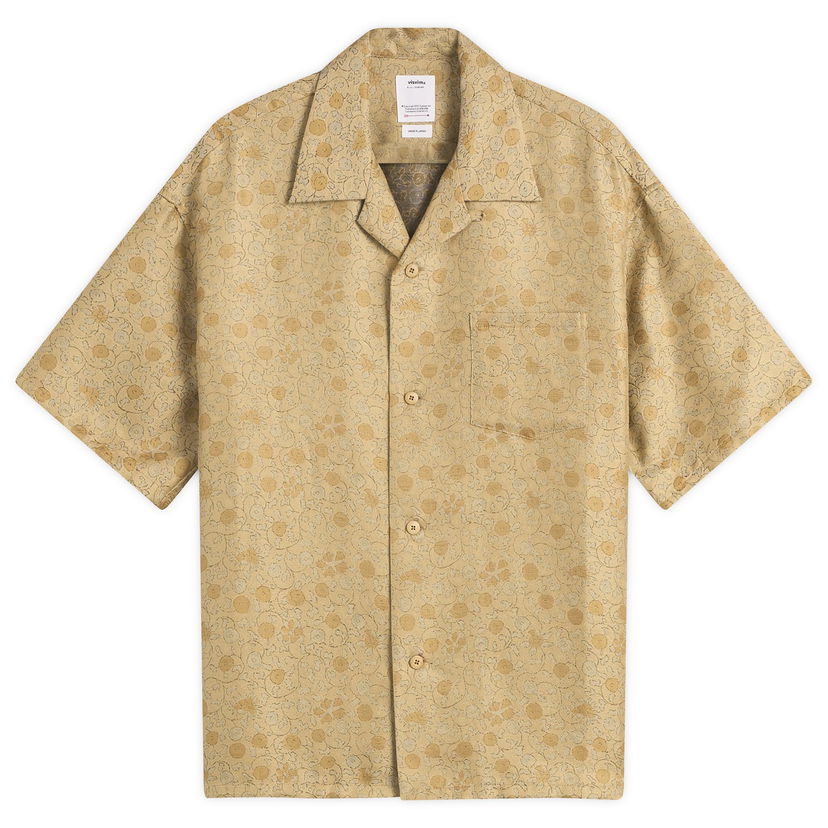 Paita visvim Crosby Jacquard Shirt Beige | 0125205011002
