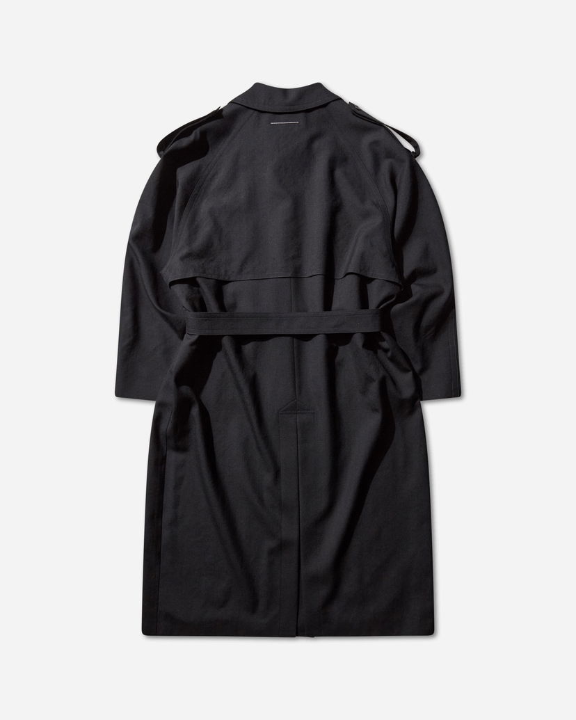 Trenssitakki Maison Margiela Wool Trench Coat Musta | SH2AH0013 900