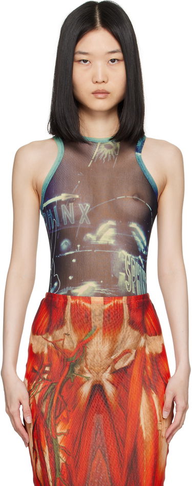 Body Jean Paul Gaultier Gaultier 'The Pigalle' Printed Bodysuit Sininen | 24/30-F-BD044-T552-59560100, 0